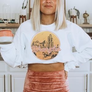 WRANGLER Sweatshirt, Country Sweatshirt, Western Shirt, Southern Shirt, Country